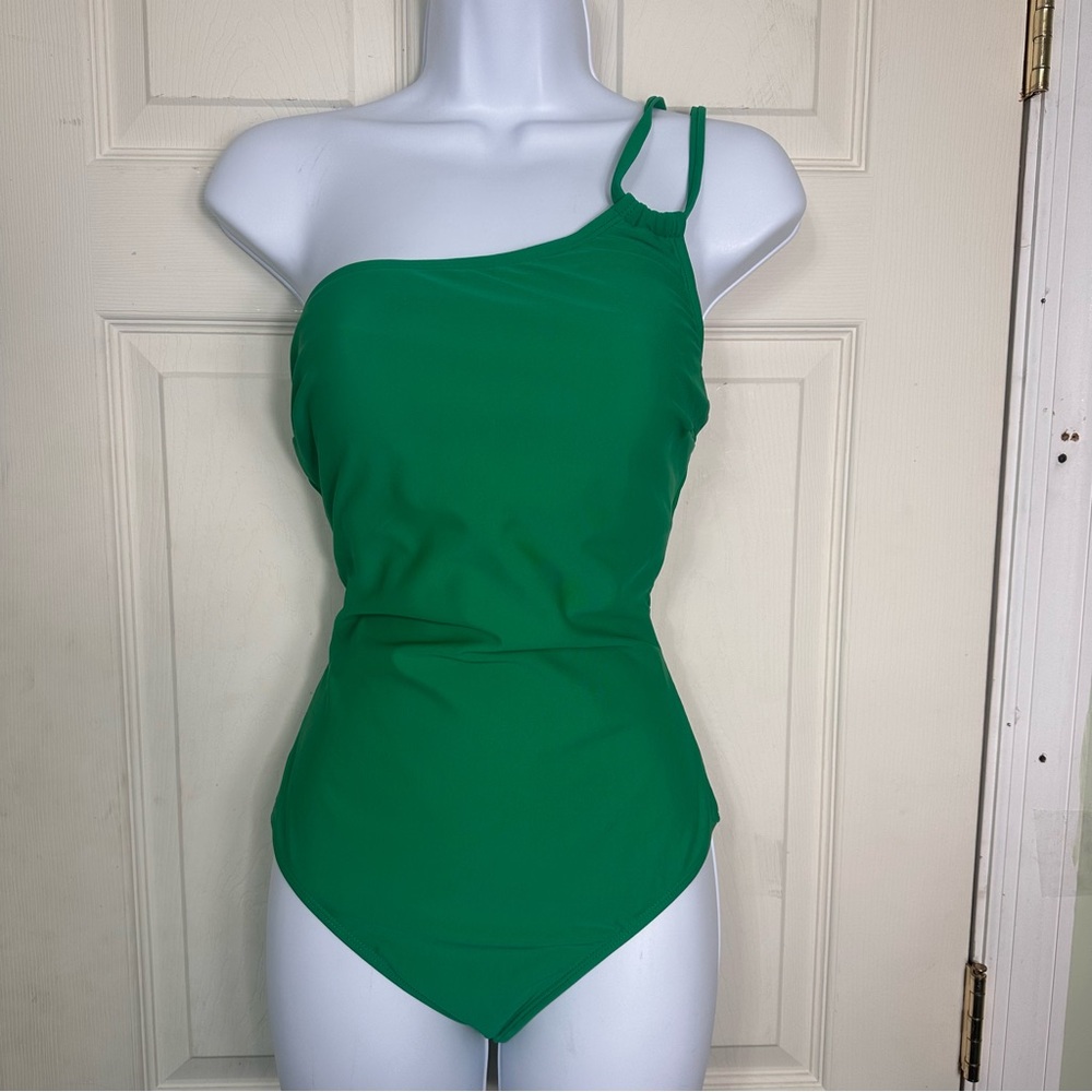 Cupshe Forest Green Lace Up Tummy Contouring Swimsuit Size Medium